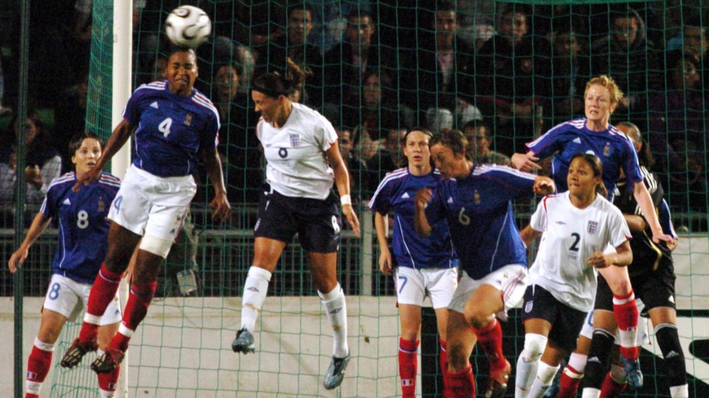 Footballeuses françaises durant un match
